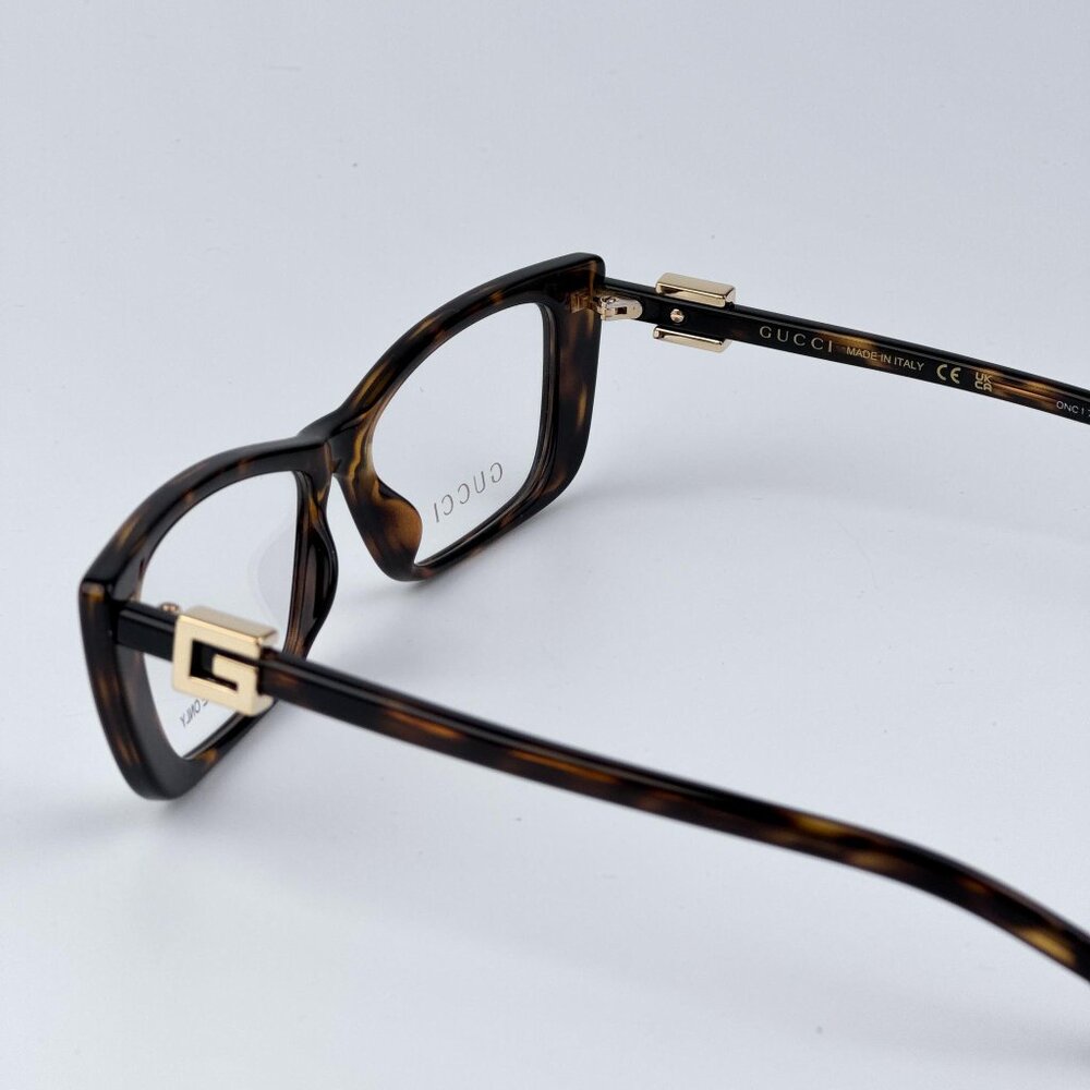 Gucci Women BRAND NEW Eyeglasses Havana Cat Eye GG1682O 003 - Picture 7 of 11
